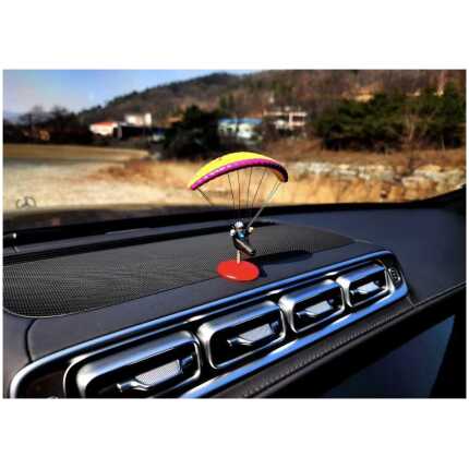 Paraglider op dashboard