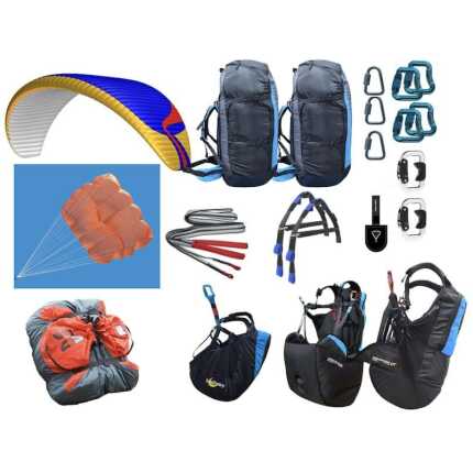 tandem set 5. paragliding set voor piloot en passagier
