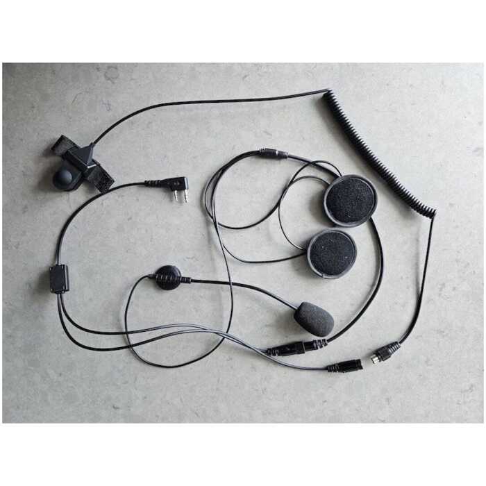 paragliding headset voor helm inbouw
