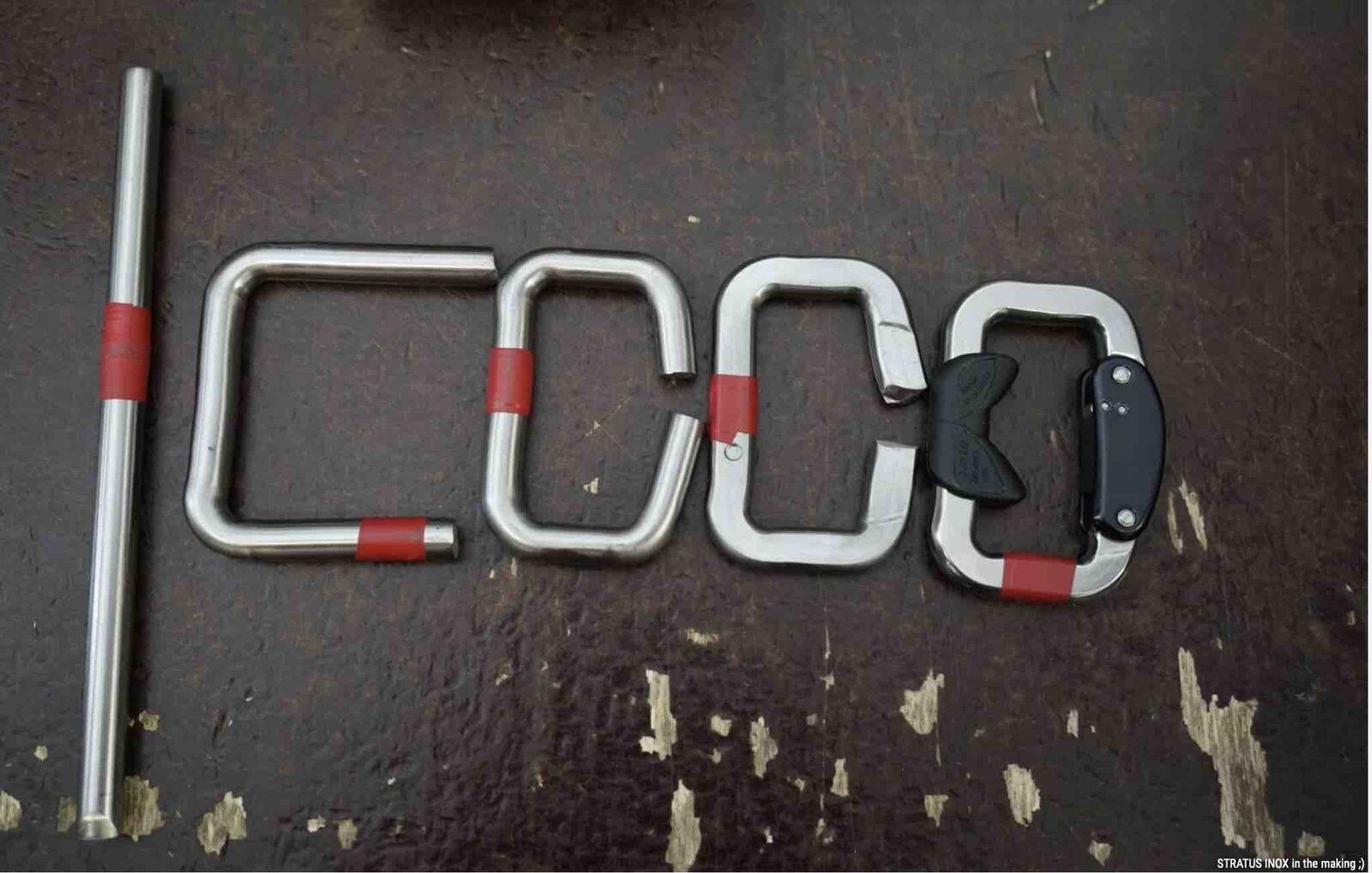 karabiner voor paragliding van grondstof tot eindproduct