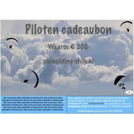 paragliding piloten cadeau bon