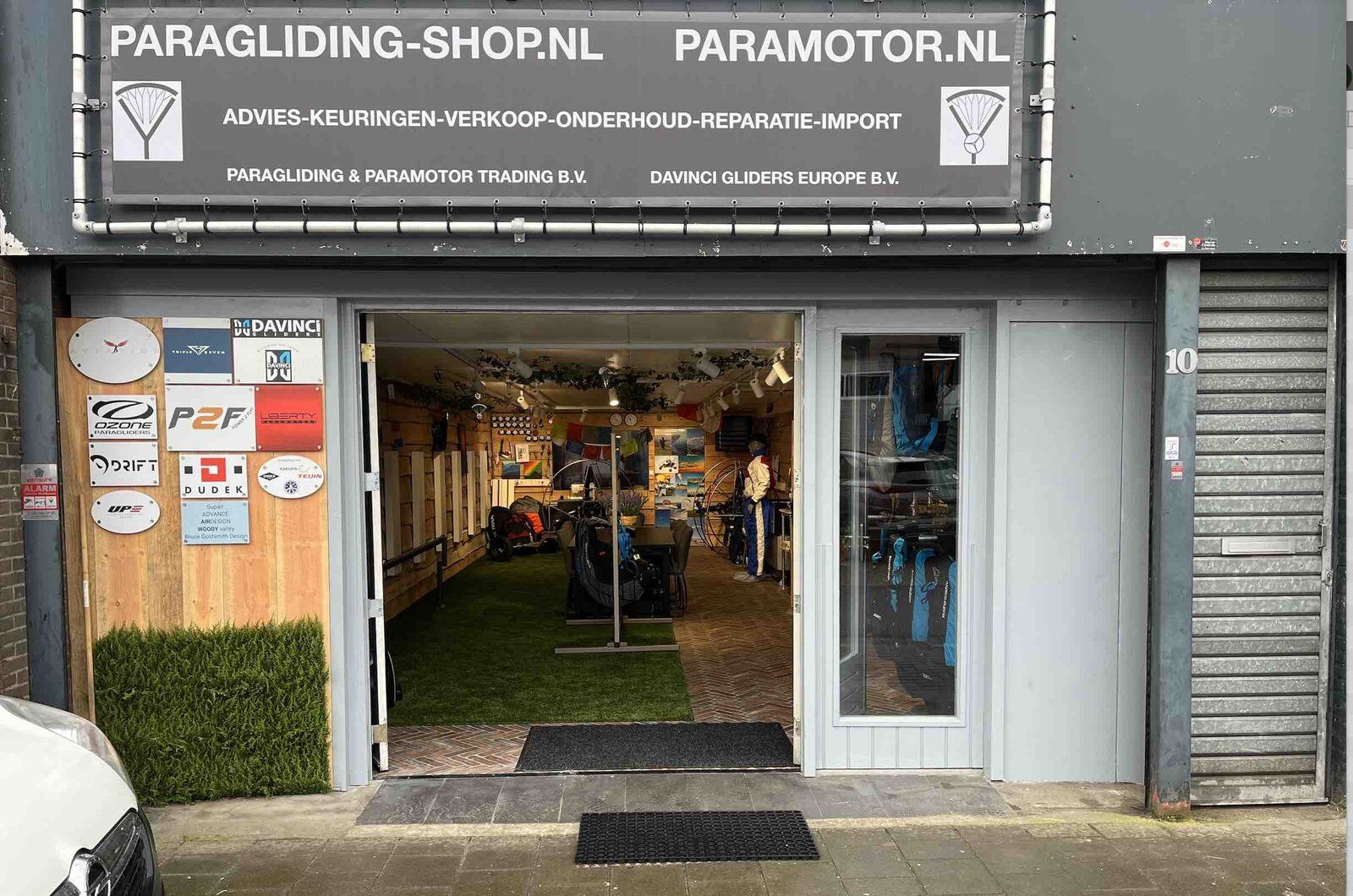 paragliding shop. winkel in dordrecht. goed advies