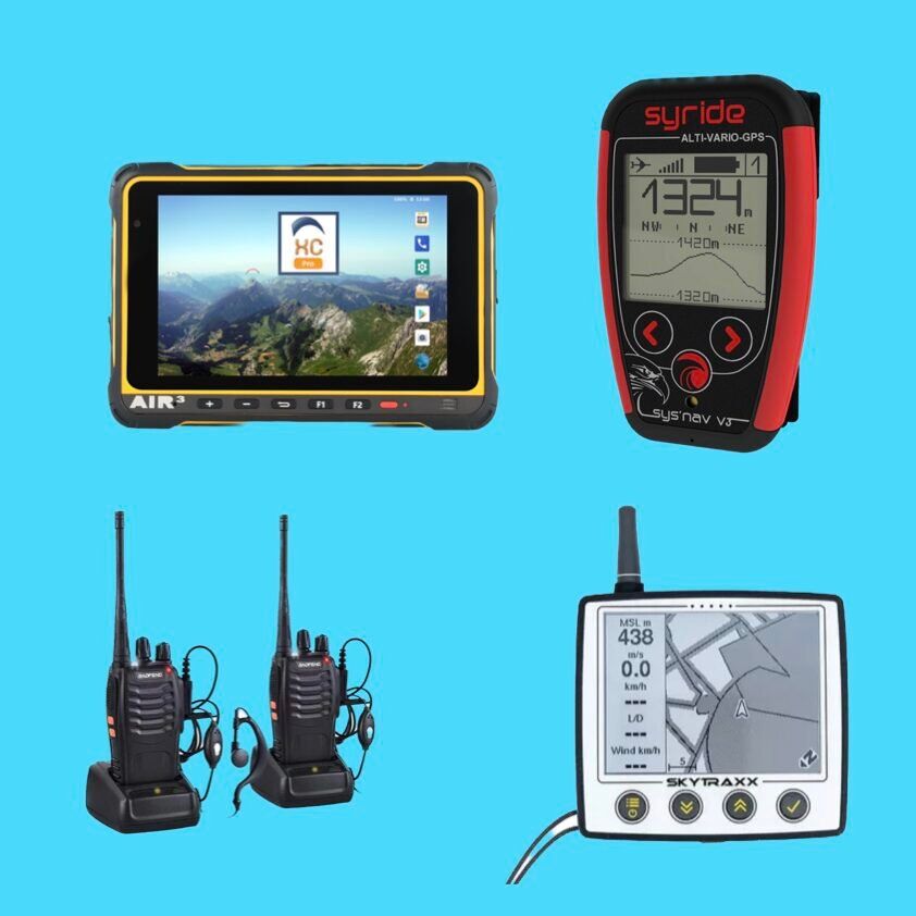 paragliding instrumenten en apparatuur