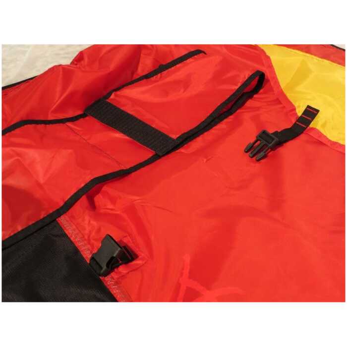 riserpocket in concertina paraglider inpakhulp