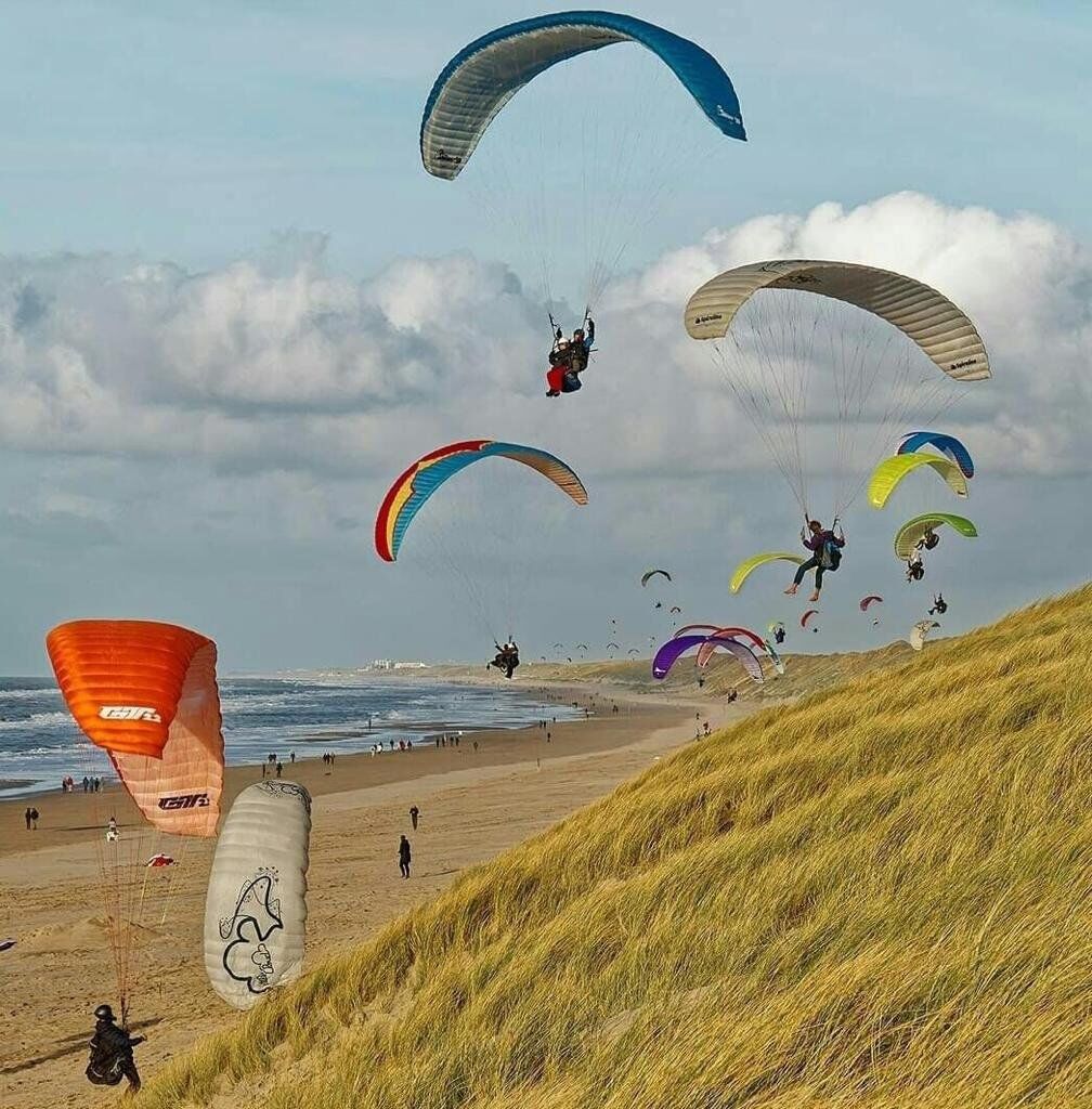 soaren in Nederland langs de kust.