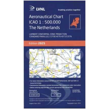 ICAO kaart Nederland, ICAO chart Netherlands