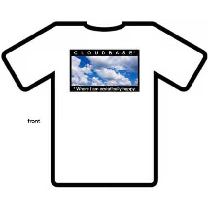 T-shirt Cloudbase paragliding