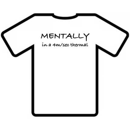 T-shirt: mentale in a 4m/sec thermal